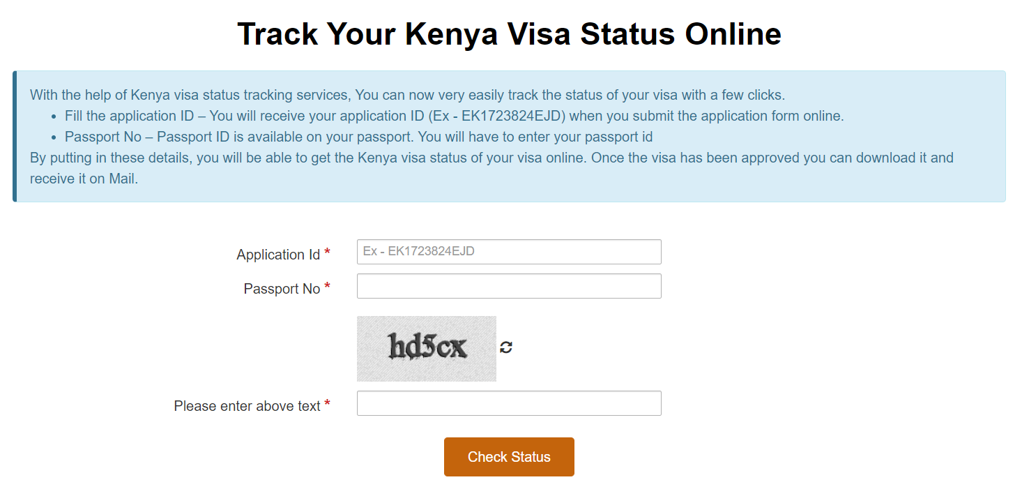 Check Your Kenya eTA Status Online Check Your Kenya eTA Status Online