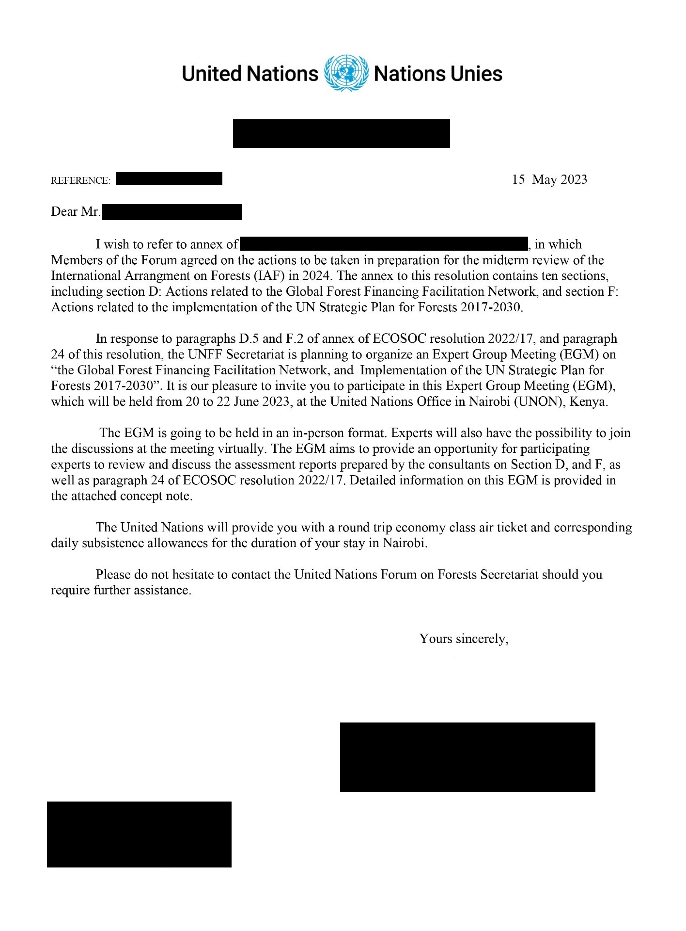 Invitation Letter for Kenya Meeting Trip eTA Invitation Letter for Kenya Meeting Trip eTA