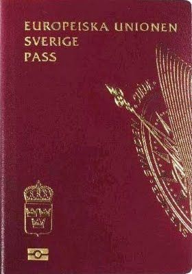Front Cover of Sweden Passport Front Cover of Sweden Passport